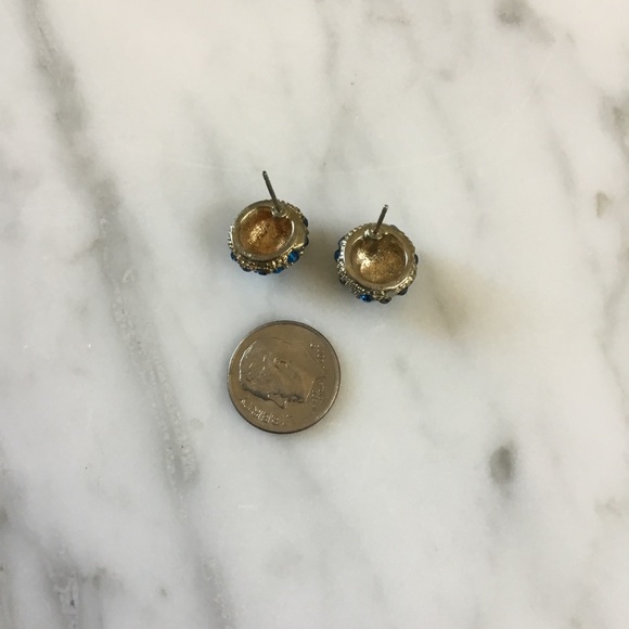 Jeweled Post Earrings - Picture 2 of 2
